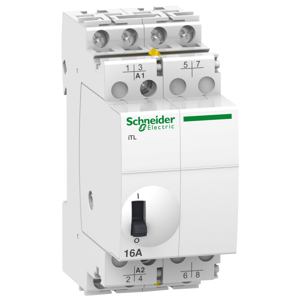 Schneider ACTI9 ITL16A impulzusrelé, 4NO, 24VAC, 12VDC A9C30114