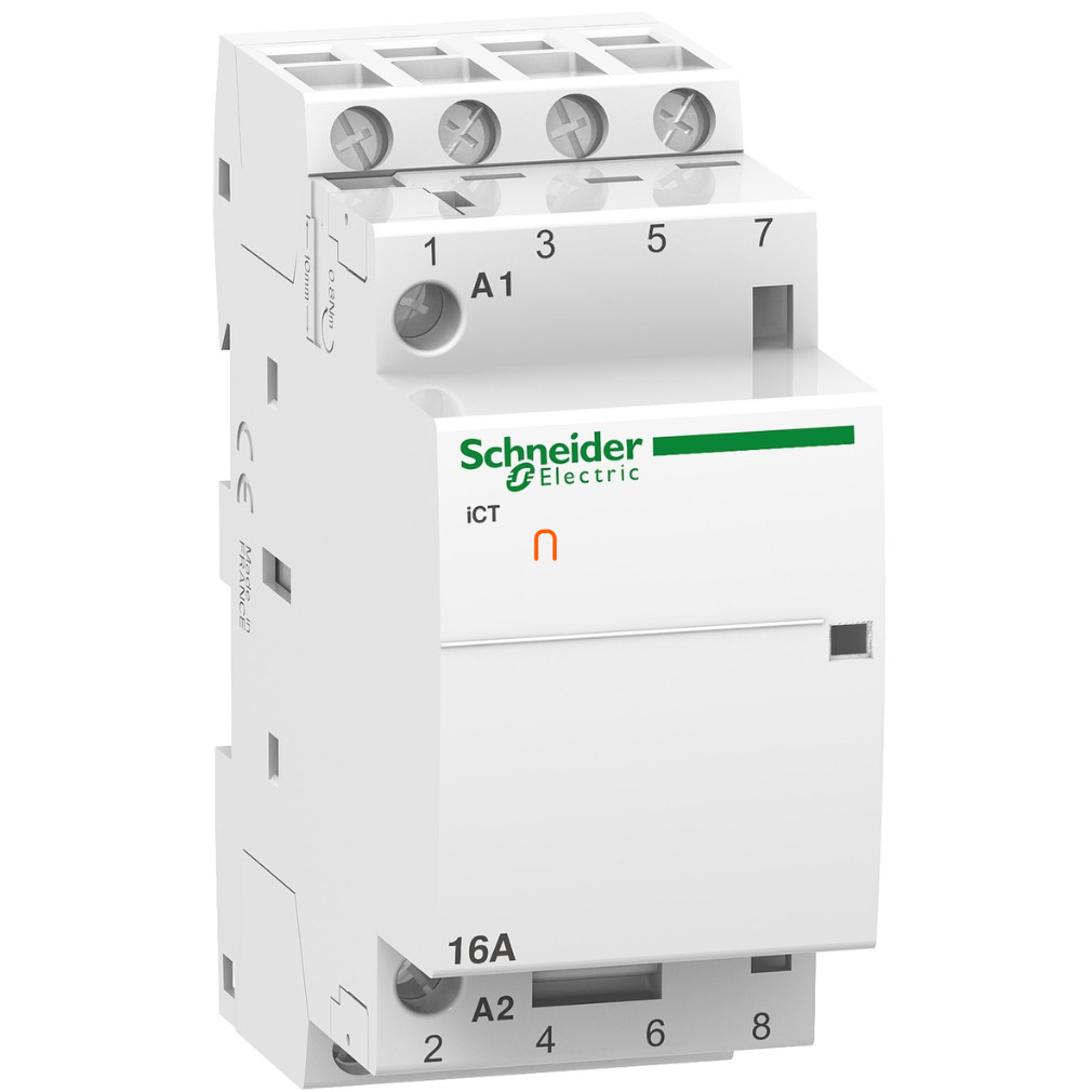 ACTI9 iCT16A kontaktor, 50Hz, 4NO, 24VAC A9C22114 Schneider