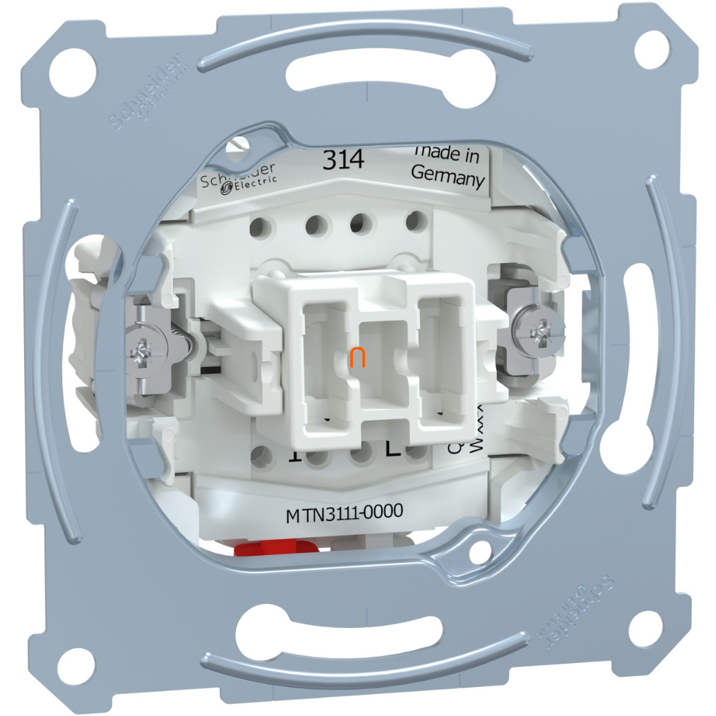 Schneider Merten univerzális egypólusú kapcsoló betét, 10AX, AC 250 V, rugós MTN3111-0000