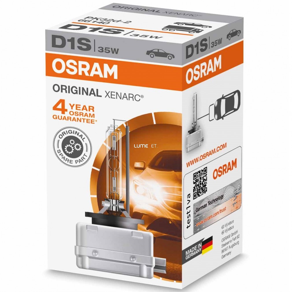 Osram Xenarc Original 66140 4100K D1S xenon lámpa - 4év garancia