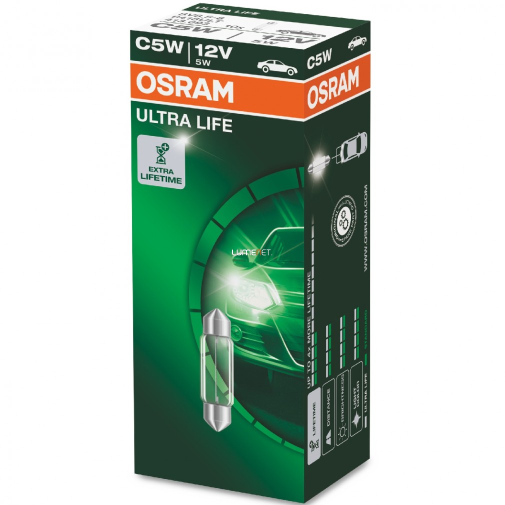 Osram Ultra Life 6418ULT C5W jelzőizzó 10db/csomag