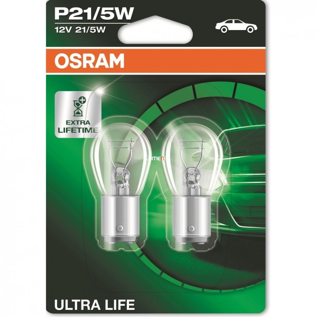 Osram Ultra Life 7528ULT P21/5W BAY15d jelzőizzó 2db/bliszter