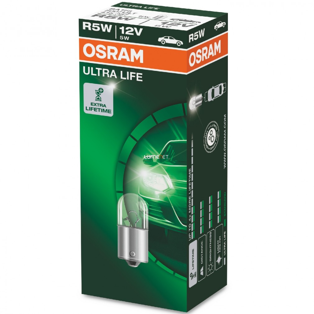 Osram Ultra Life 5007ULT R5W BA15s jelzőizzó 10db/csomag