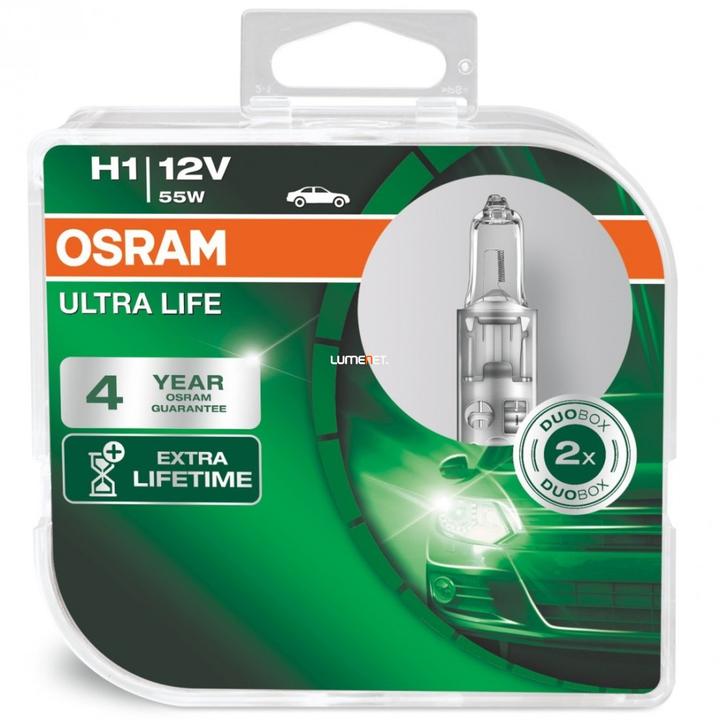 Osram Ultra Life 64150ULT H1 fényszóró izzó 2db/csomag