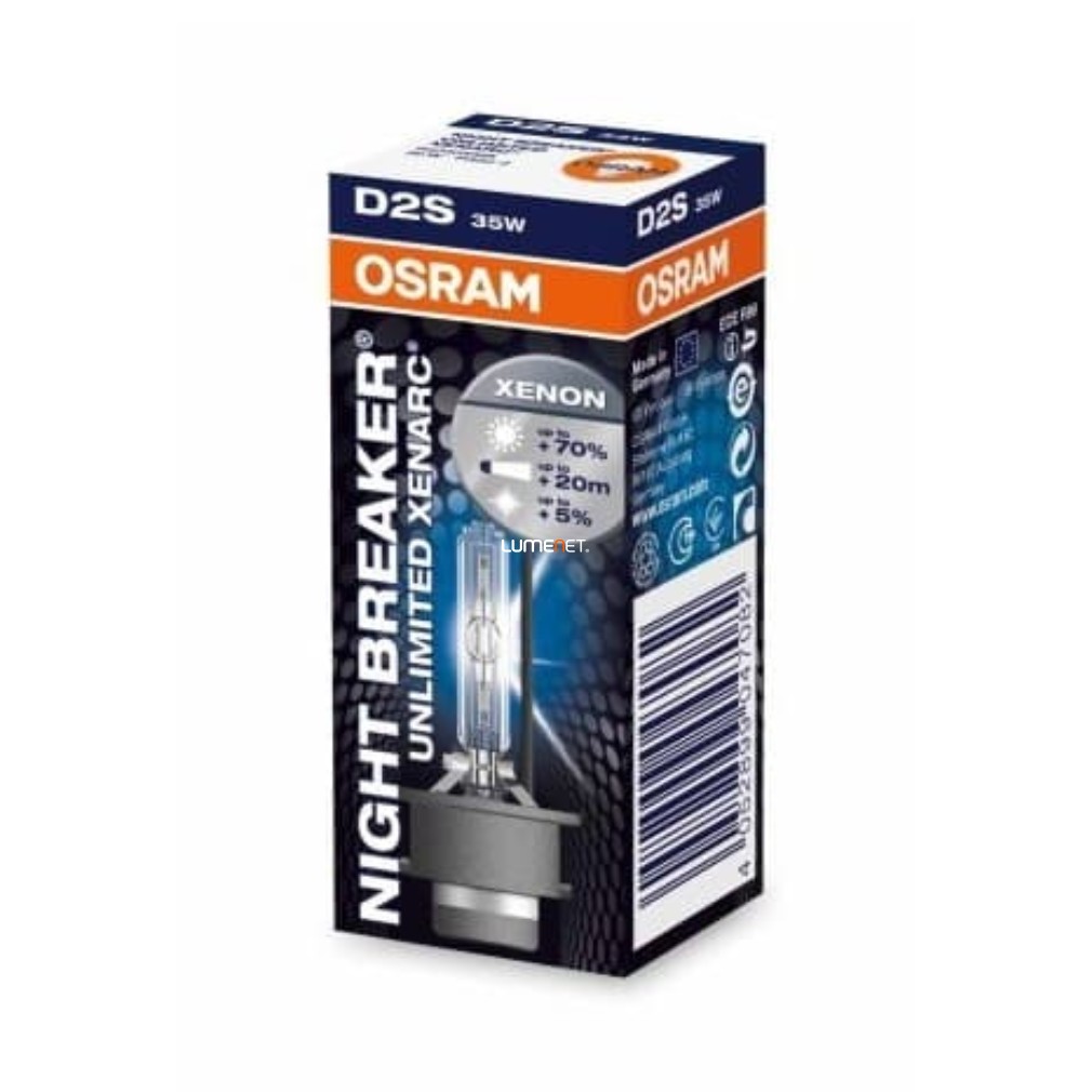 Bontott csomagolású Osram Xenarc Night Breaker Unlimited D2S, 1db/doboz