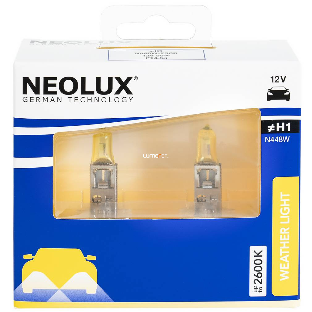 Neolux Weather Light H1 N448W-2SCB 2db/csomag