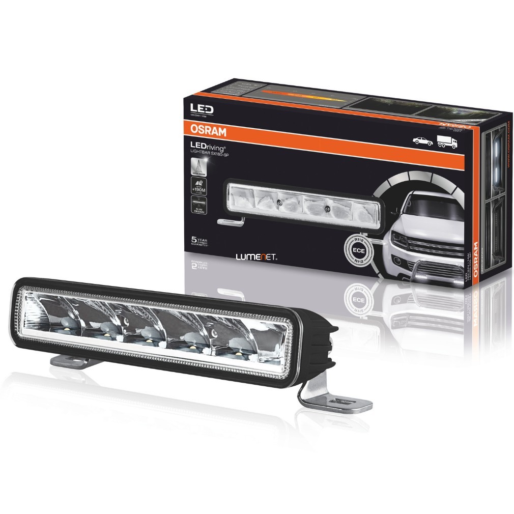 Osram LEDriving Lightbar SX180 LEDDL105-SP 12/24V 14W kiegészítő távolsági LED lámpa Spot Beam