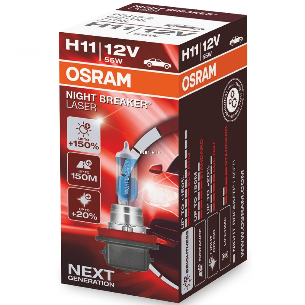 Osram Night Breaker Laser H11 +150% dobozos 1 darabos