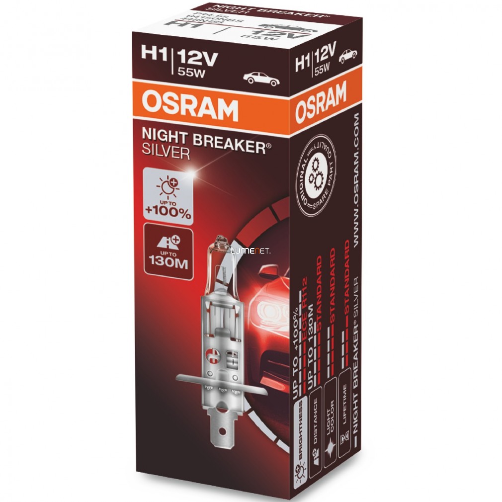 Osram Night Breaker Silver H1 +100% dobozos