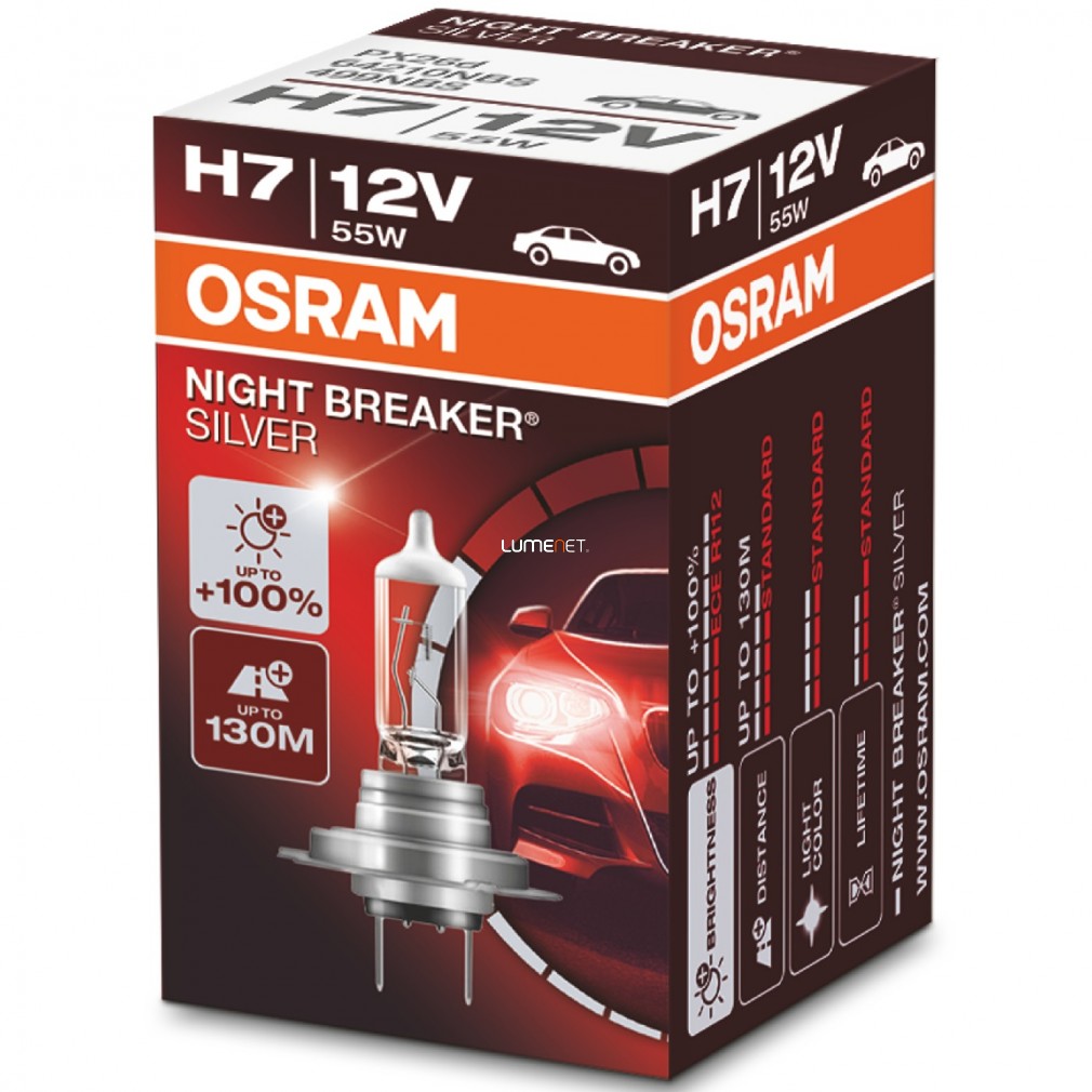 Osram Night Breaker Silver H7 +100% dobozos