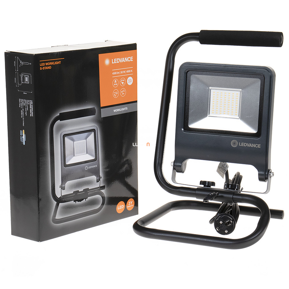 Ledvance kültéri hordozható LED reflektor  , hidegfehér, 50 W (Worklight S-Stand)