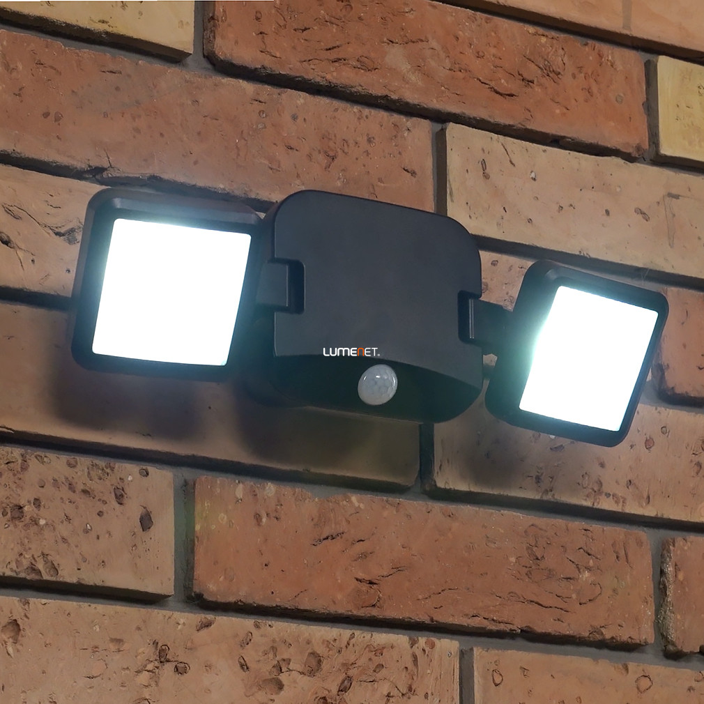 Ledvance LED reflektor mozgásérzékelővel, hidegfehér, 10 W, fekete, elem nélkül (Battery LED Spotlight)