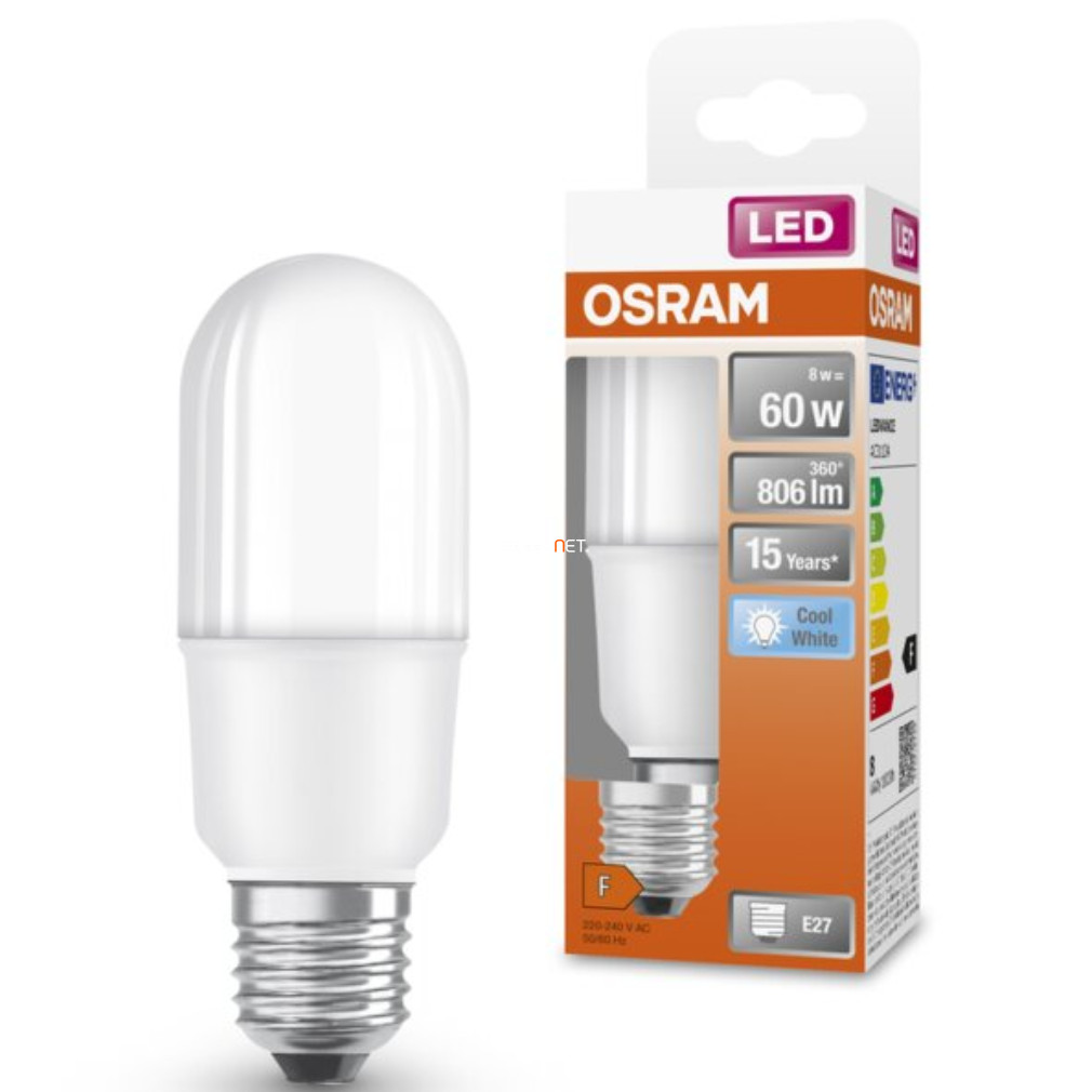 Osram E27 LED Star 8W 806lm 4000K hidegfehér 200° - 60W izzó helyett