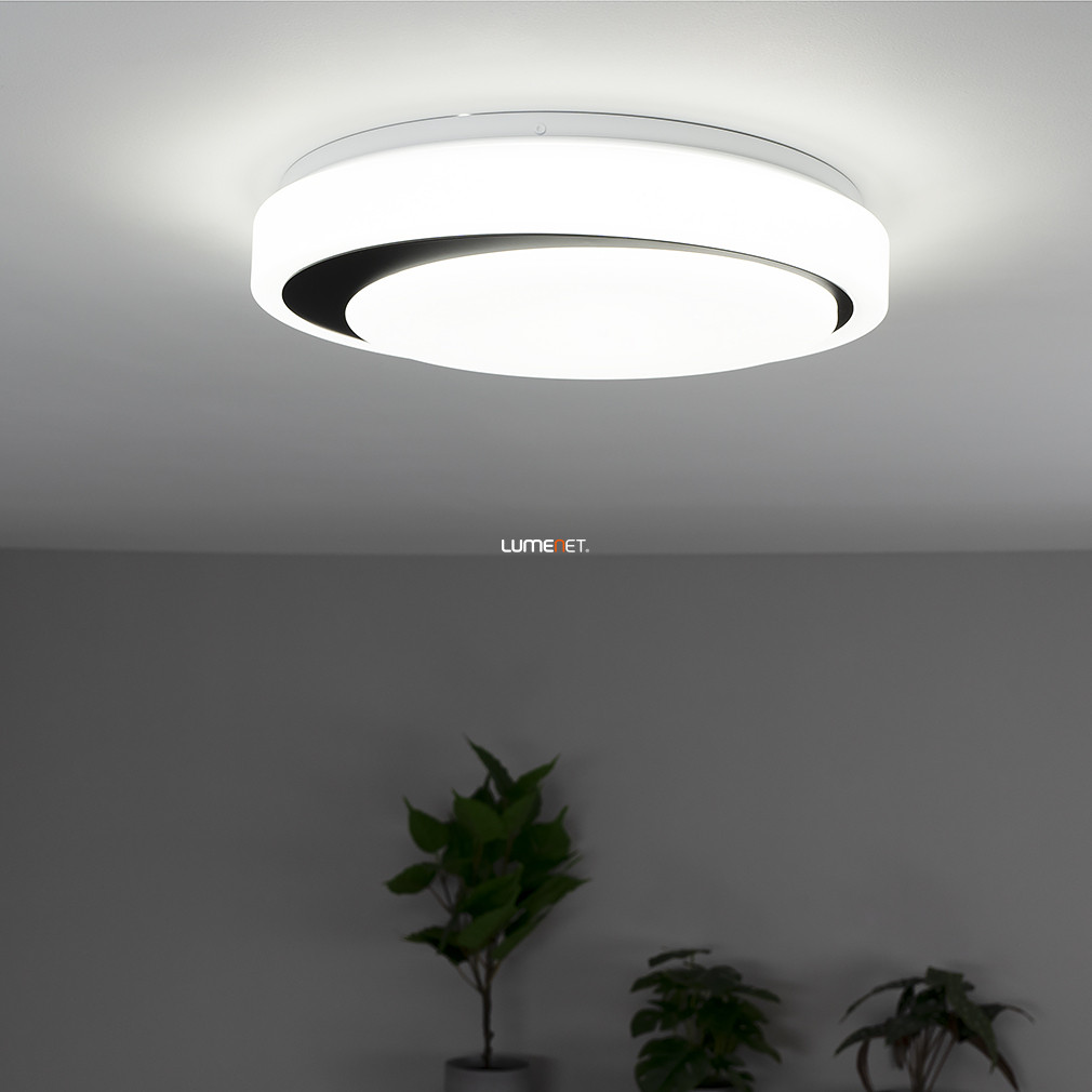 Ledvance Smart+ WIFI okos mennyezeti LED lámpa, hideg/melegfehér, 24 W, 38 cm, fehér-fekete színben (Orbis)