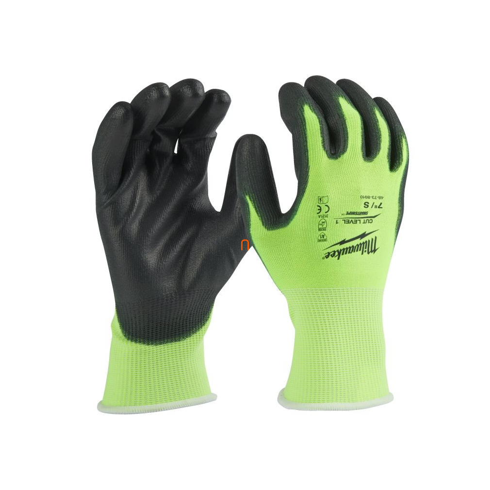 Milwaukee vágásbiztos kesztyű Hi-Vis 1/A vágási szint, XL/10 (4932479919)