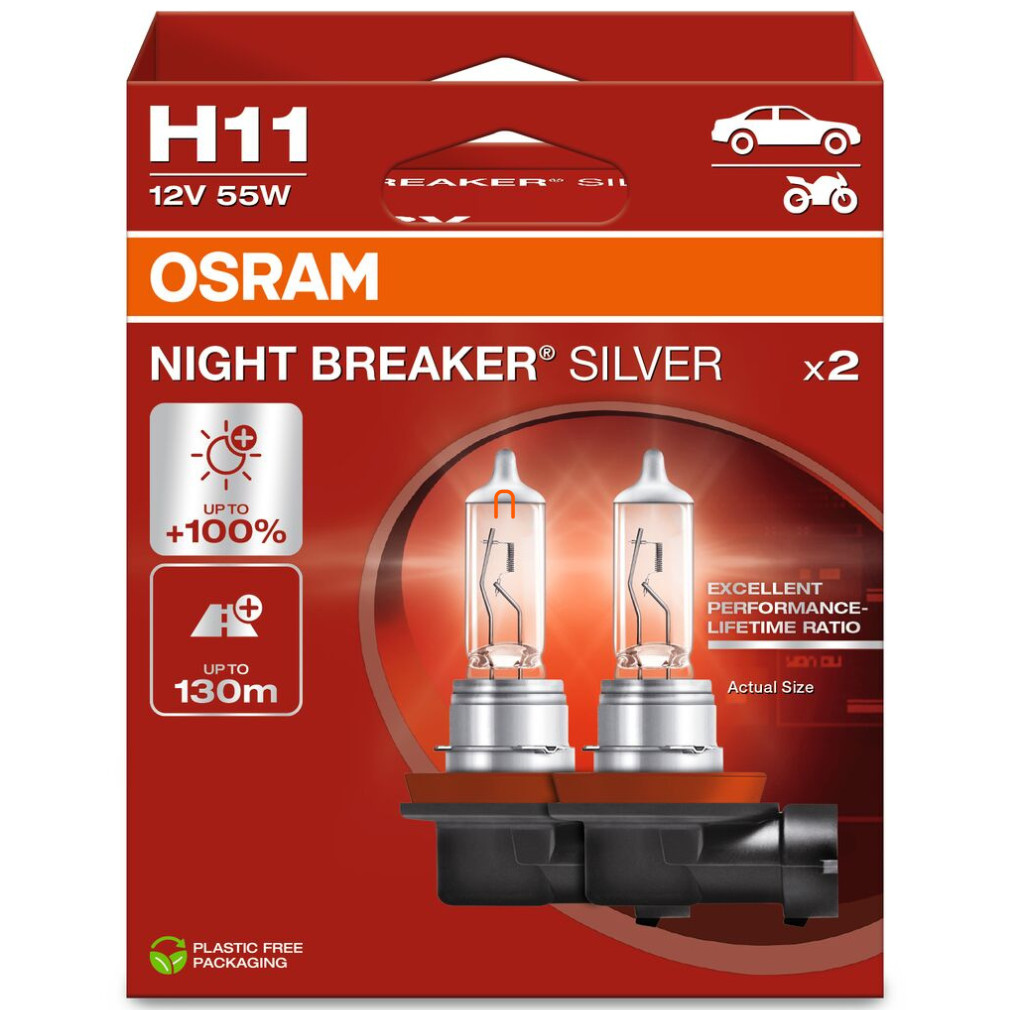 Osram Night Breaker Silver H11 +100% 2db/csomag