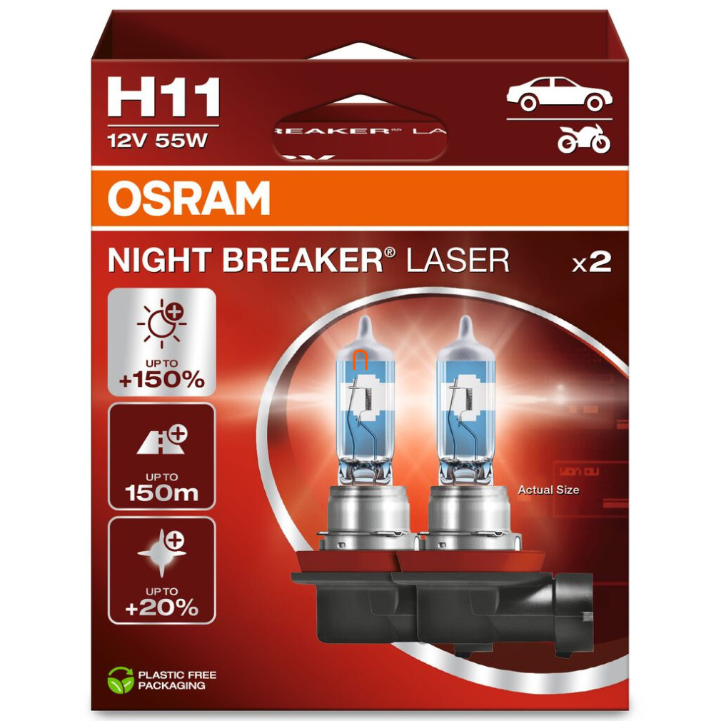 Osram Night Breaker Laser H11 +150% 2db/csomag