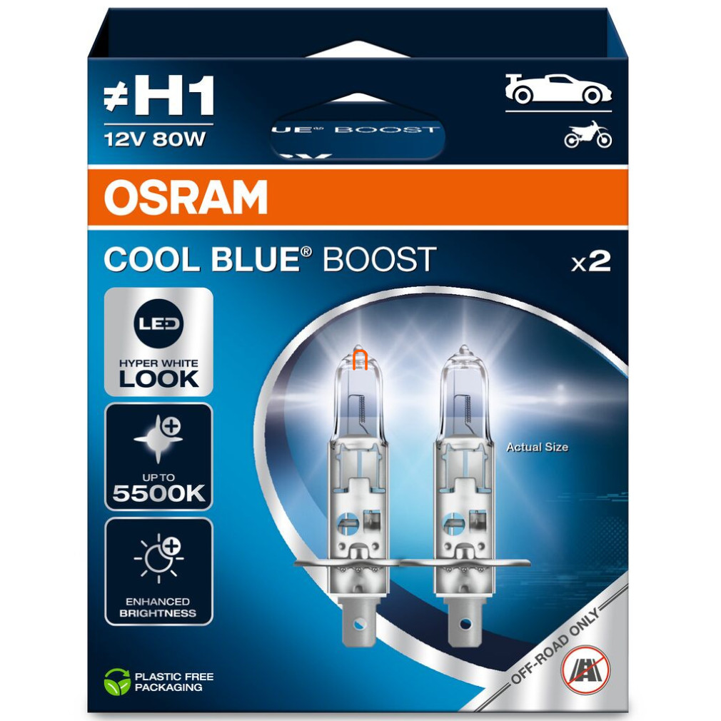 Osram Cool Blue Boost 62150CBB H1 2db/csomag