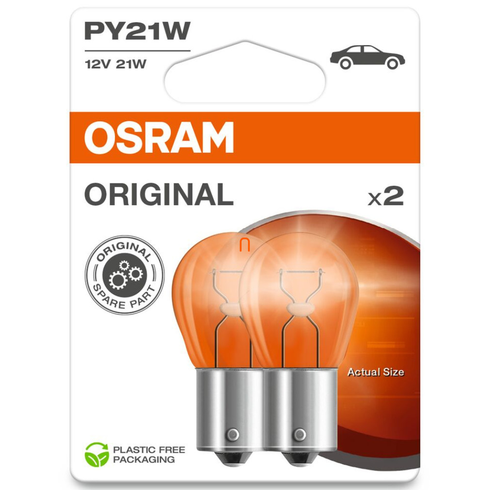 Osram Original Line 7507-02B PY21W BAU15s jelzőizzó 2db/bliszter