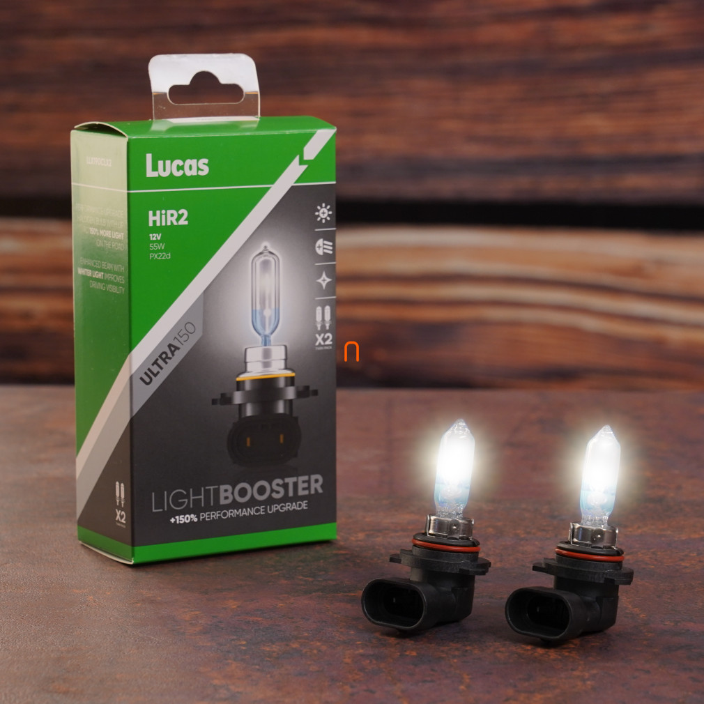 Lucas LightBooster Ultra HIR2 autóizzó 12V 55W +150%, 2db/csomag