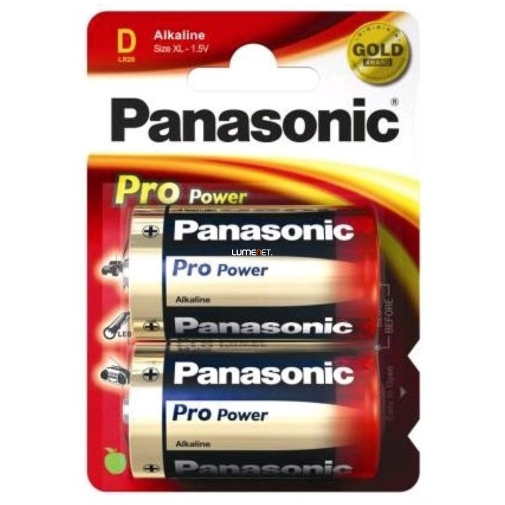 Panasonic pro-power góliát D alkáli elem 2db/bliszter