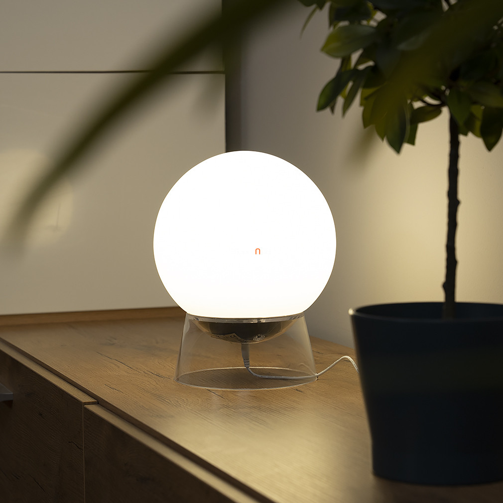 Connect Smart gömb alakú asztali LED lámpa 12 W, hideg-melegfehér, fehér-fekete - Globe Lutec 8500403012