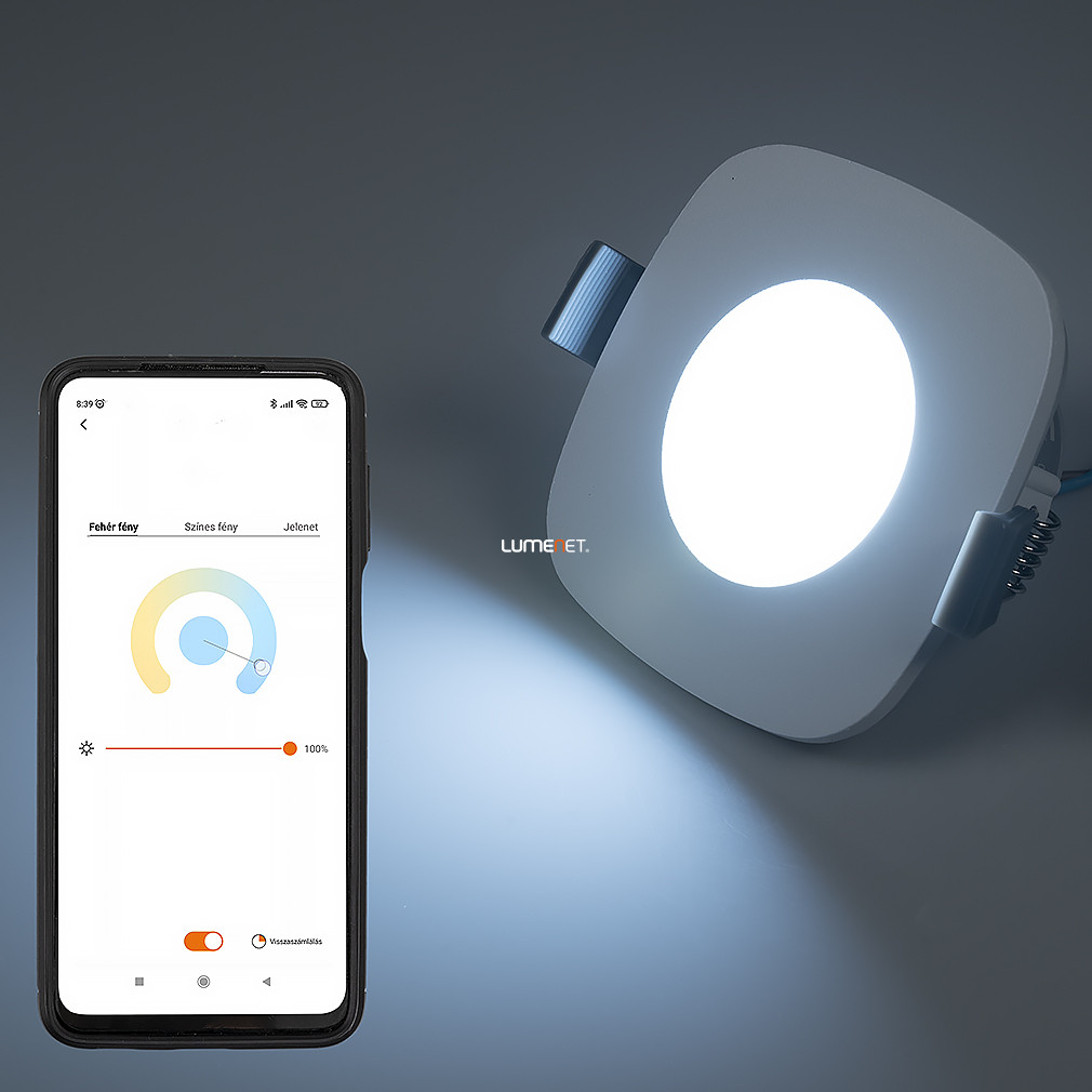 Connect Smart süllyesztett LED spot lámpa 7,7 W, hideg-melegfehér, fehér színű - Rina Lutec 8304301446