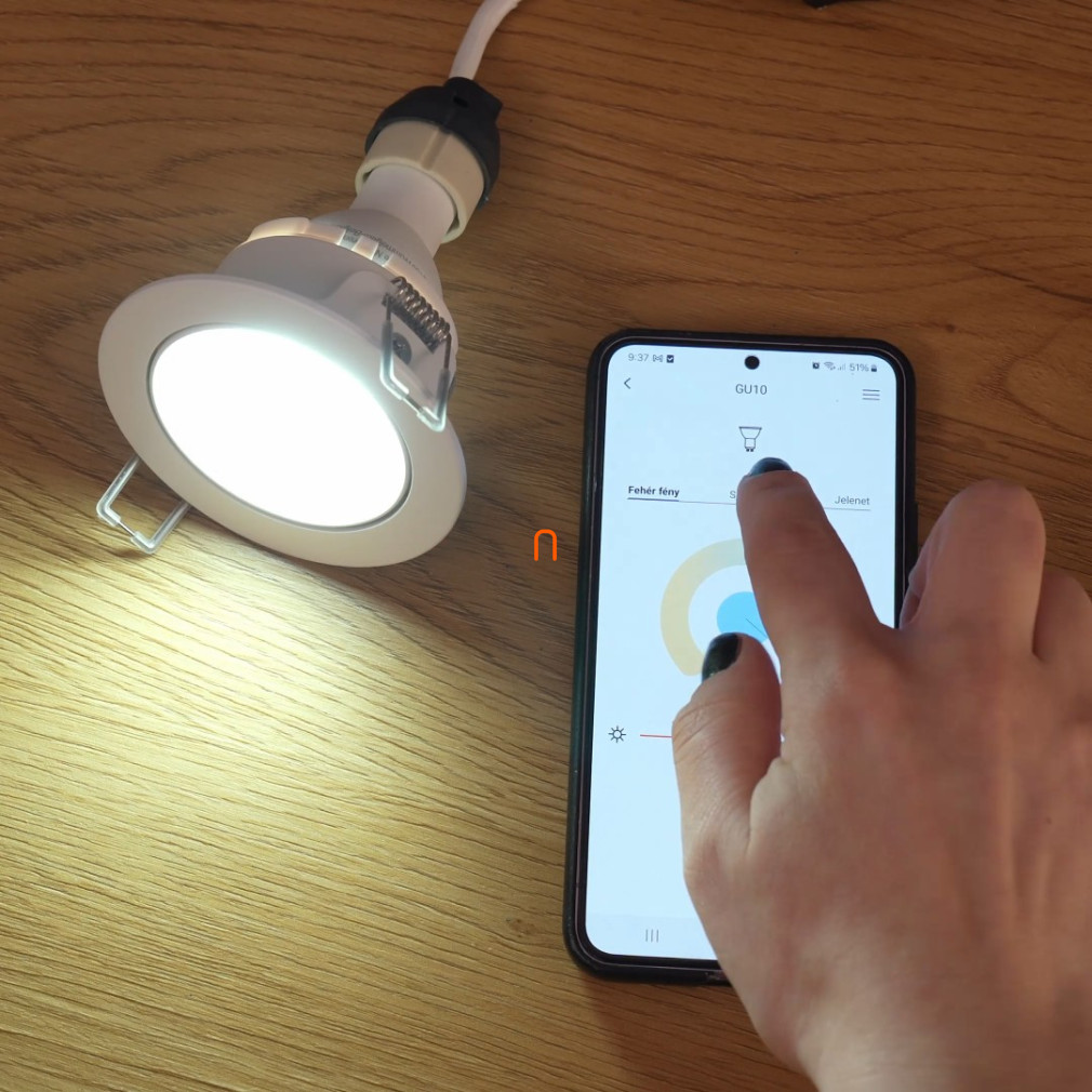 Connect Smart süllyesztett LED spot lámpa 4,7 W, hideg-melegfehér, fehér színű - Altum Lutec 8304701446