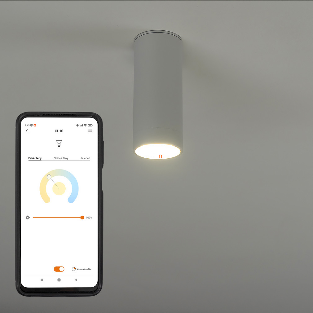 Connect Smart LED spot lámpa 4,7 W, hideg-melegfehér, fehér színű - Stag Lutec 8304801446