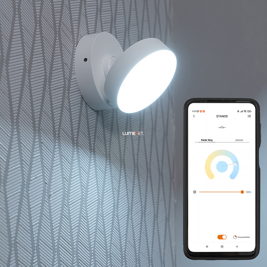 Connect Smart LED bodové svetlo 8 W, studená biela až teplá biela, biela (Stanos)