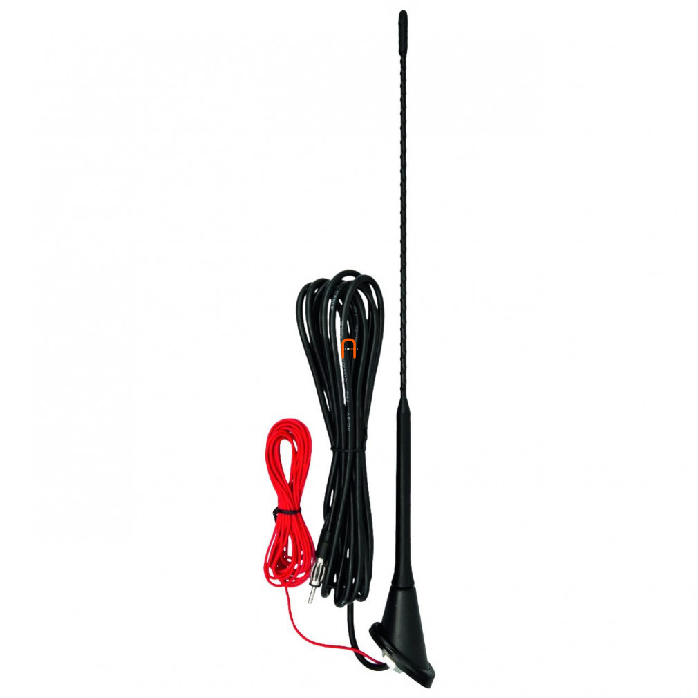 Autóantenna erősítővel 40 cm (Golf)