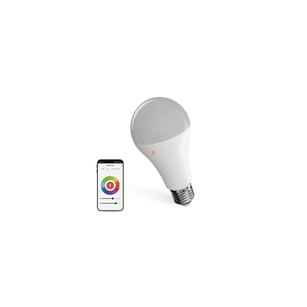 LED izzó GoSmart A65 / E27 / 14 W (94 W) / 1 400 lm / RGB / dimmelhető / Zigbee