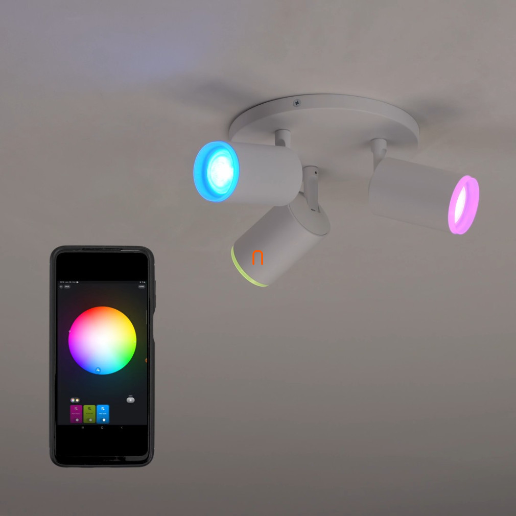 Philips Hue spot lámpa, 3-es LED, fehér (Fugato)