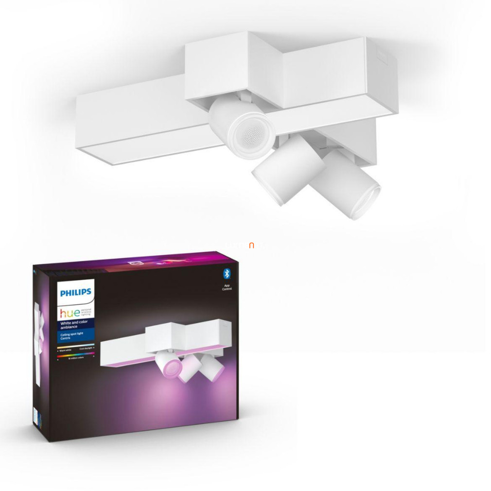 Philips Hue Centris  White and Color Ambiance 25W LED mennyezeti lámpa + 3-as spot, fehér