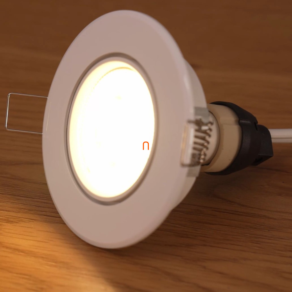 Philips GU10 LED 3W 230lm 2700K meleg fehér 36° - 35W izzó helyett + billenthető keret