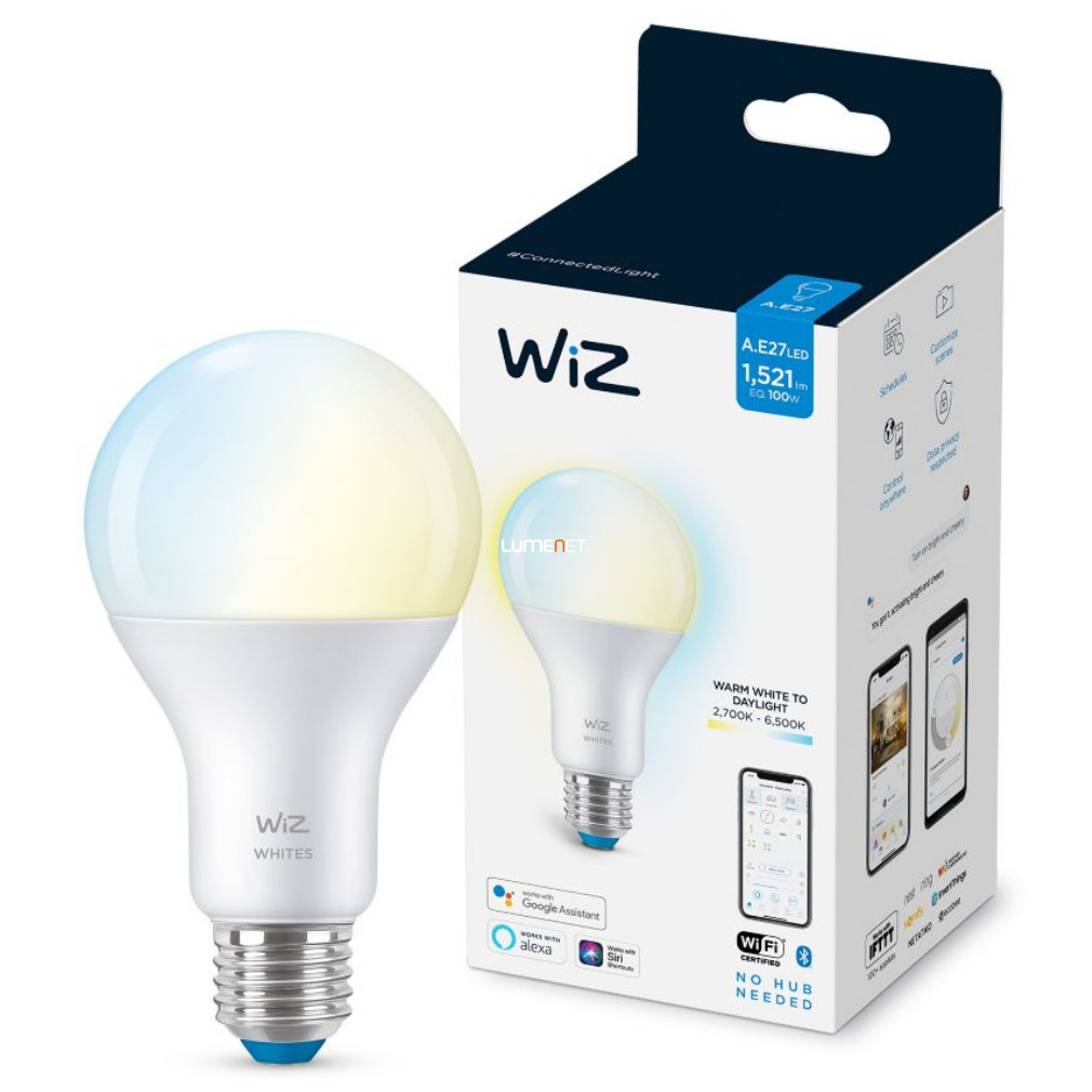 WiZ Wi-Fi A67 E27 LED 13W 1521lm CRI90 2700-6500K szabályozható - 100W izzó helyett