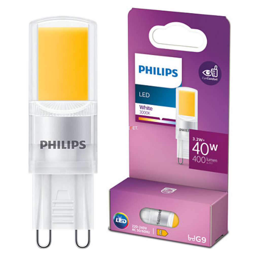 Philips G9 LED 3,2W 400lm 3000 K 300° - 40W izzó helyett