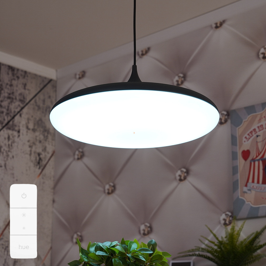 Philips Hue Cher White Ambiance LED függesztett lámpa, fekete + DIM Switch