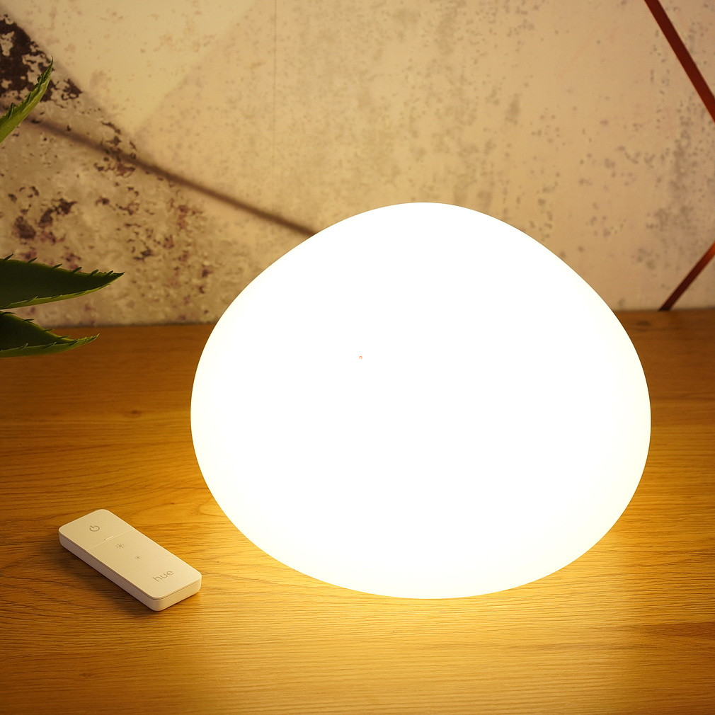 Philips Hue Wellner White Ambiance LED asztali lámpa, fehér + DIM Switch