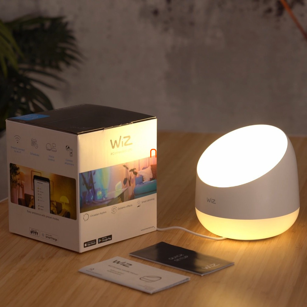 WiZ Squire hordozható LED lámpa Wi-Fi/Bluetooth, 9W 2200-6500K+RGB