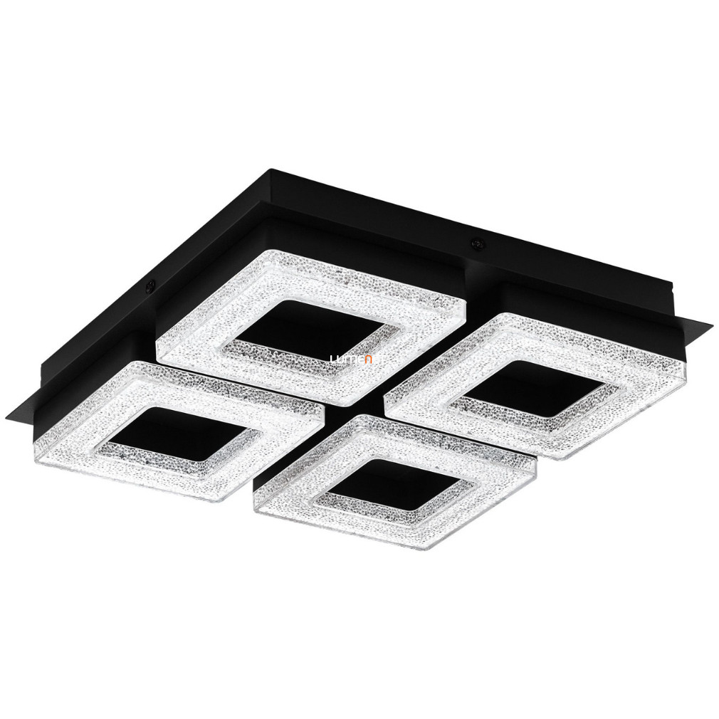 Mennyezeti LED lámpa 4X4 W, melegfehér, fekete - Fradelo Eglo 99326